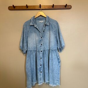 Denim Button-Up Women's dress